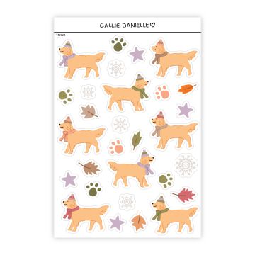 Autumn Pup Sticker Sheet